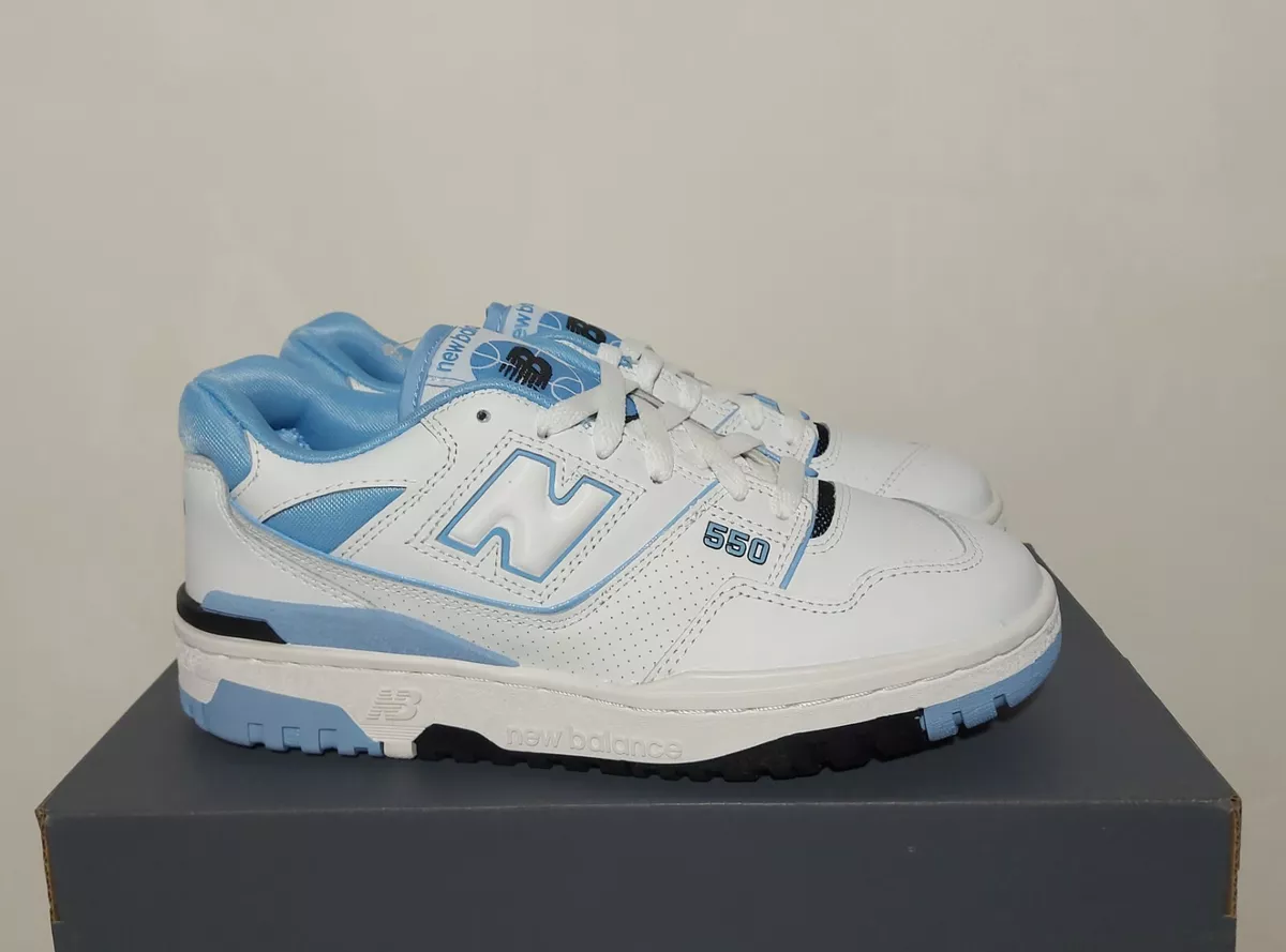 New Balance 550 UNC White University Blue BB550HL1 Authentic Sizes US6.5