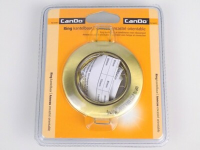 CanDo 82mm Gold-Optik Decken-Einbauring Fassung für Einbaustrahler bis 50-Watt