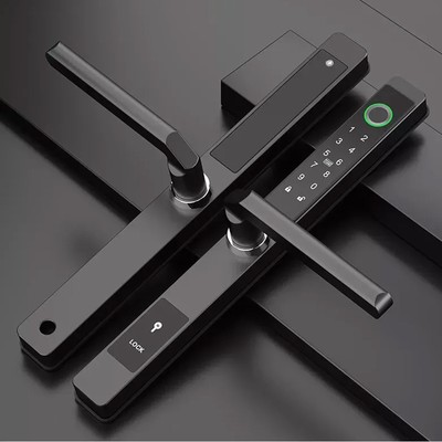 Mortise Lock Fingerprint Card Code Keyless Smart Door Lock Sliding Aluminum Door