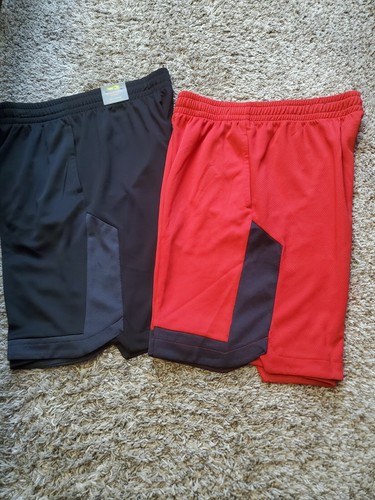 Tek Gear schwarze Basketballshorts. Neu. Dri-Fit. Herren klein. Rote Shorts inklusive - Bild 1 von 8