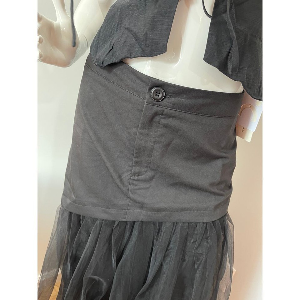 Commense Asymmetric Midi Skirt black size M eBay