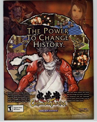Onimusha Tactics Gameboy GBA RPG  Video Game Art 2003 Vintage Print Ad/Poster 