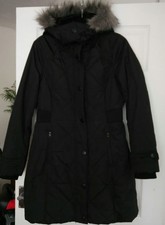 Hawke & Co Winter Coat Womens Black Zip Pocket Eur 36/38 S/m Uk 8/10