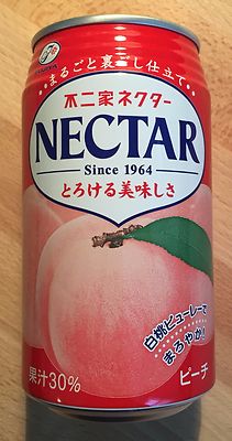 Fujiya, Peach Nectar, Long-seller, Japanese Drink, 350g x 24 cans