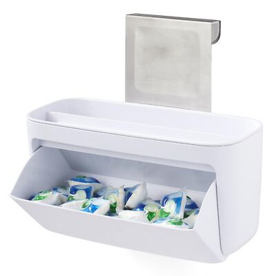 Doorstash Dishwasher Pod Holder With Lid Hanging Storage Container For Detergent