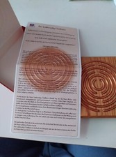 Lakhovsky Oszillator, ungebraucht, neuwertig, Kupfer, Eiche, 12,5x12,5cm