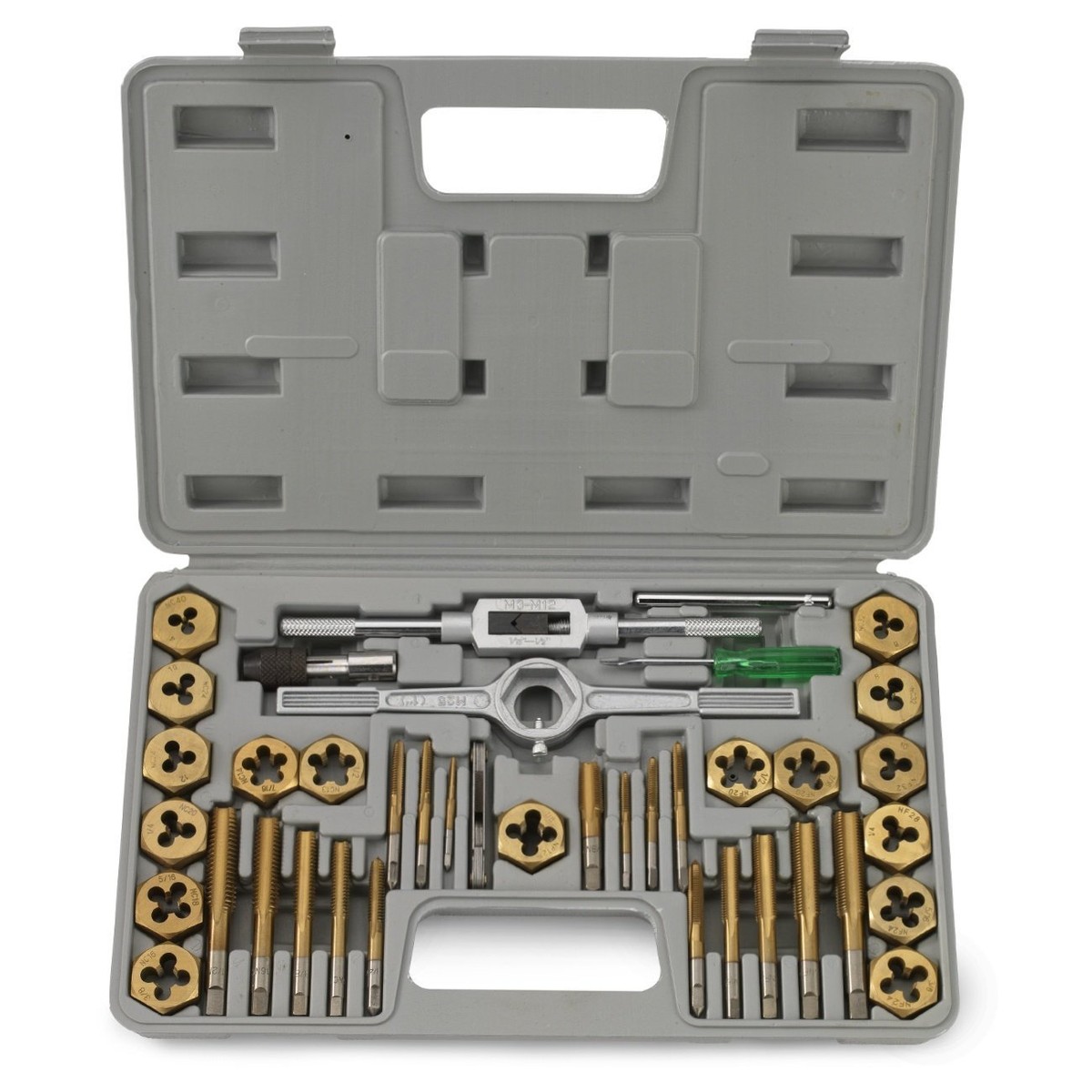 40 Pc Titanium Tap And Die Tool Set METRIC Fine Standard | eBay