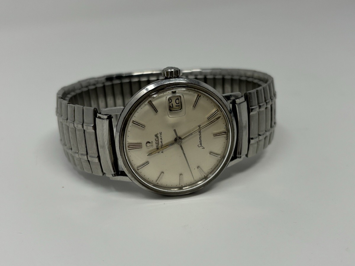 Vintage Omega Seamaster ⚓️ 34mm Cyclops Eye Original Band Swiss