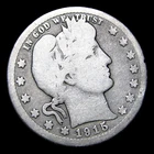 1915-S Barber Quarter Silver ---- Nice Coin ---- #046S