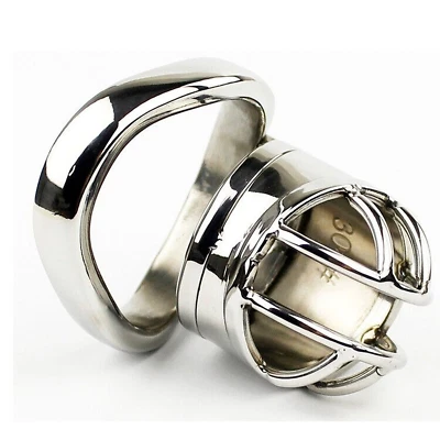 Cage De Retenue Lock En Métal Hard Pénis Ring Chasteté Homme Bondage Soumission