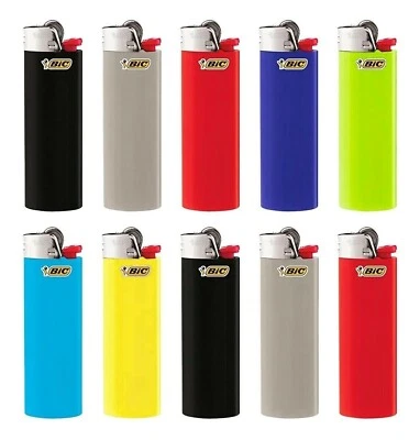10 x Bic Lighters Genuine J26 Maxi Cigarette Lighter Brand New" Assorted colour" - image 1 of 4