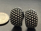 Vintage NAPIER signed Ladies Marcasite Clip On Fashion Earrings — photo 3