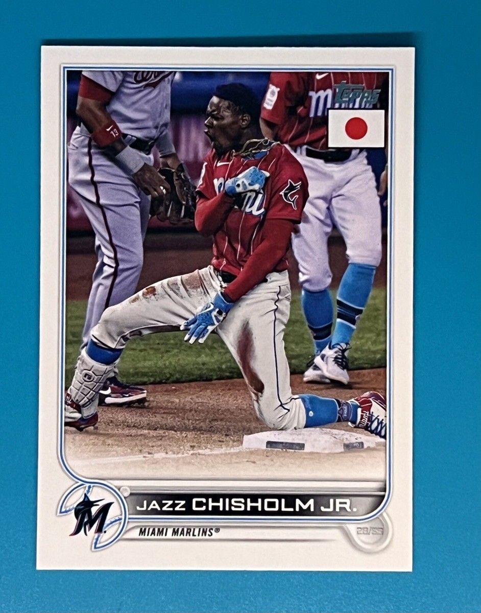 2022 topps japan edition #143 Jazz Chisholm Jr Miami Marlins