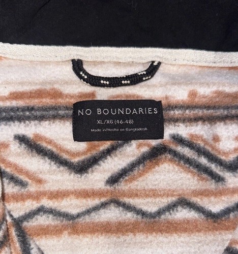 No Boundaries Multicolor Aztec 1/2 Zip Pullover Fleece Jacket Men’s XL Sweater - Picture 11 of 17