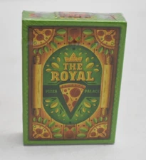 The Royal Pizza Palace Playing Cards GILDED Veggie Edition Riffle Shuffle /500