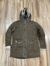 Kuhl Projekt Arktik Down Insulated Jacket Fur Trim Women’s Brown Size Xl