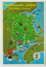 NEW BRUNSWICK, CANADA POSTCARD UNPOSTED 1R12