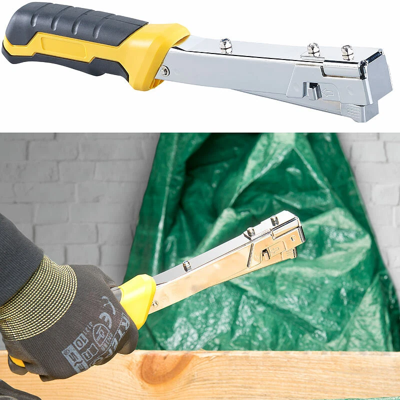 AGT Hammertacker mit Stahl-Gehäuse, für Heftklammern 10,6 - 11,3 mm Breite - Bild 4 von 4