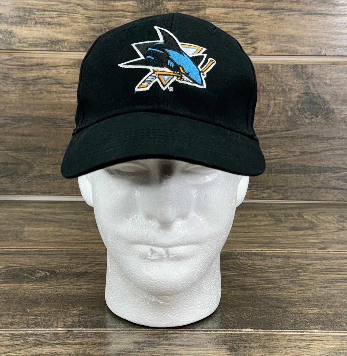 San Jose Sharks Hat Cap Mens Adjustable Black NHL Jewish Heritage