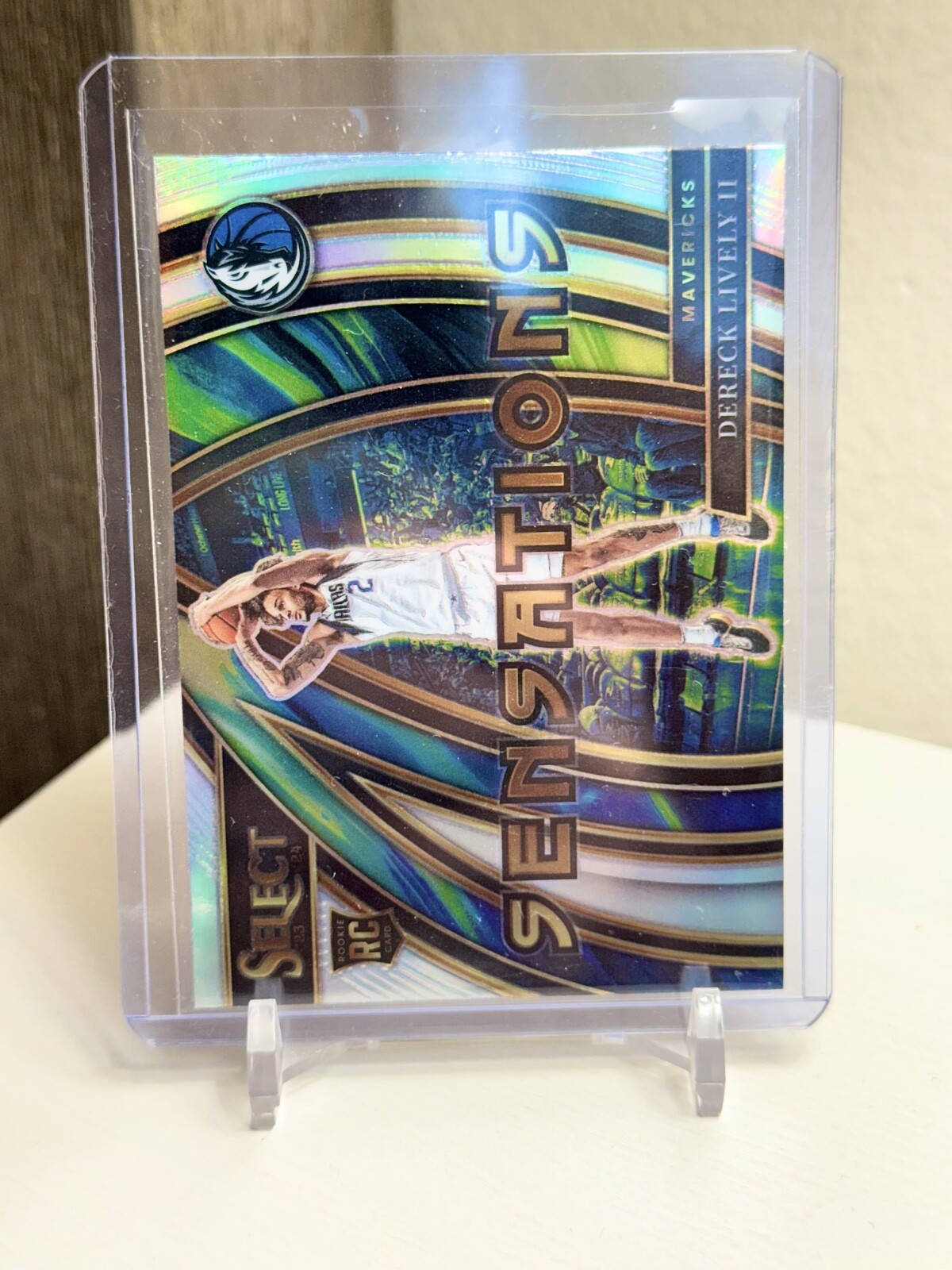 2023-24 Panini Select - Sensations #3 Dereck Lively (RC) Silver Prizm