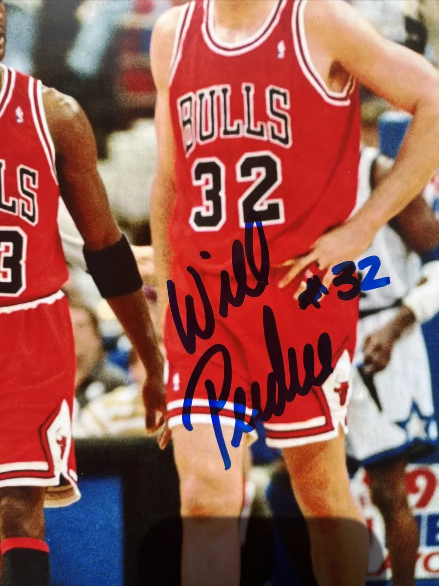 WILL PERDUE AUTOGRAPHED SIGNED CHICAGO BULLS CHAMP MICHAEL JORDAN