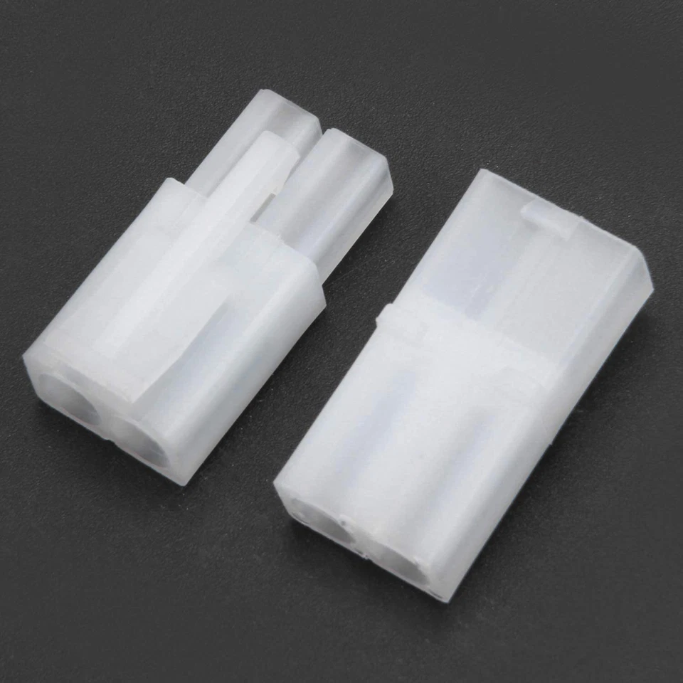 5 paia di connettori/prese Tamiya per modelli Airsoft e RC | NiMH, Trasparente - Immagine 3 di 4