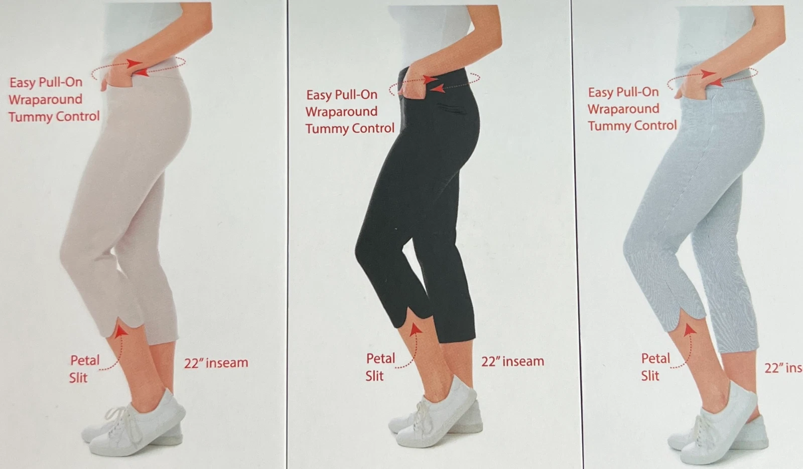 S.C. & CO. Women's Tummy Control Pull-on Capri
Opens in a new window or tab