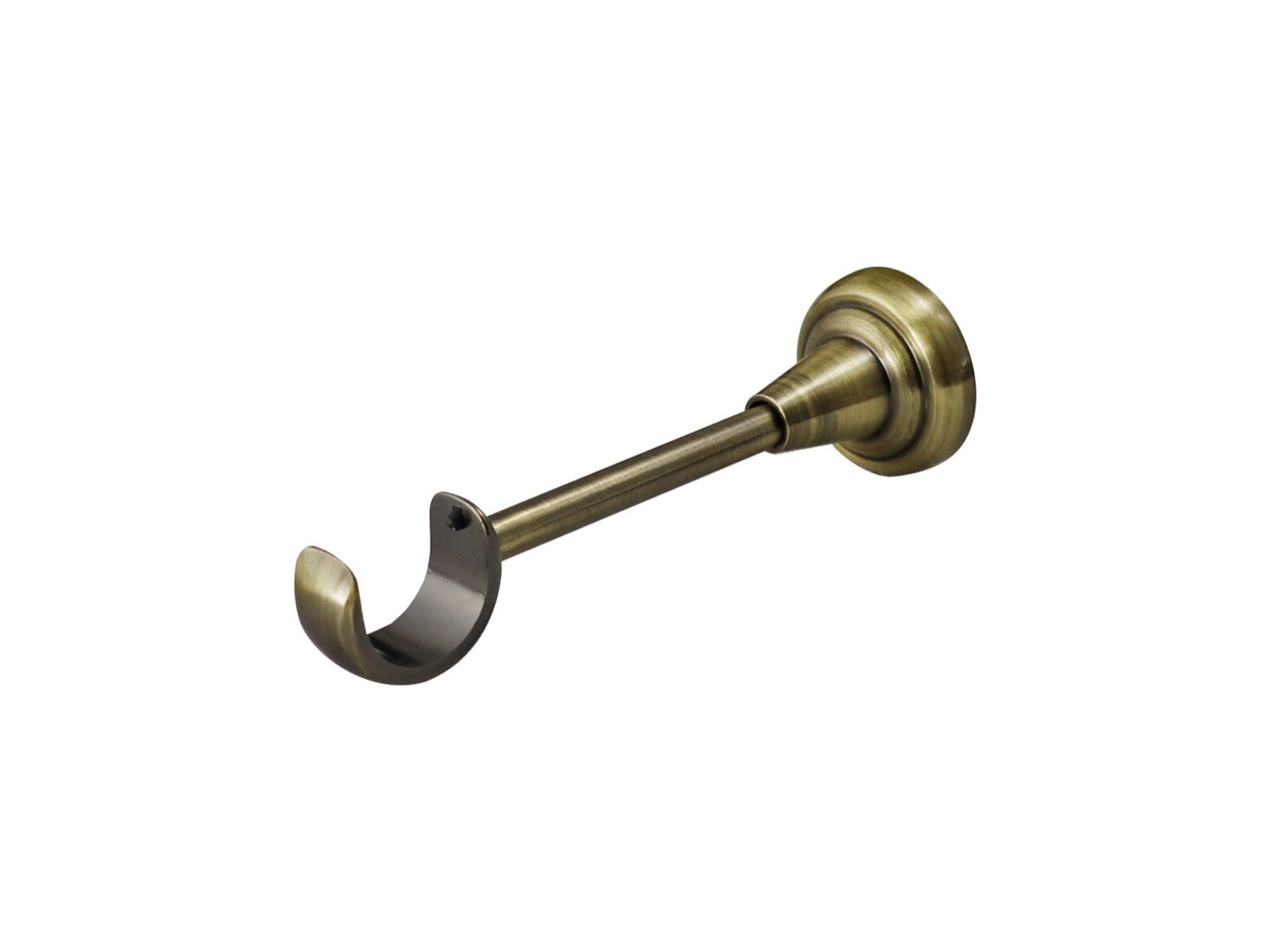 Antique Brass Curtain Pole Rod Brackets 19mm 28mm 35mm Recess