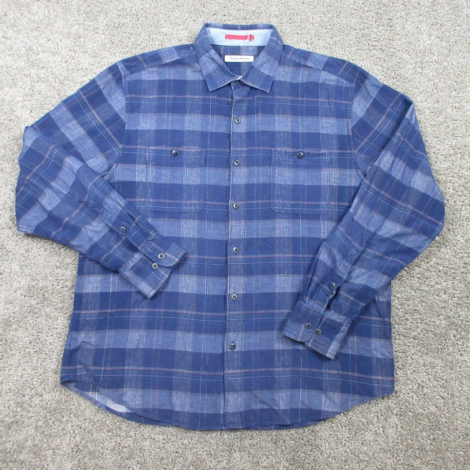 Tommy Bahama Shirt Mens Large Blue Plaid Corduroy Flannel Outdoor Button Up EUC
Opens in a new windo
