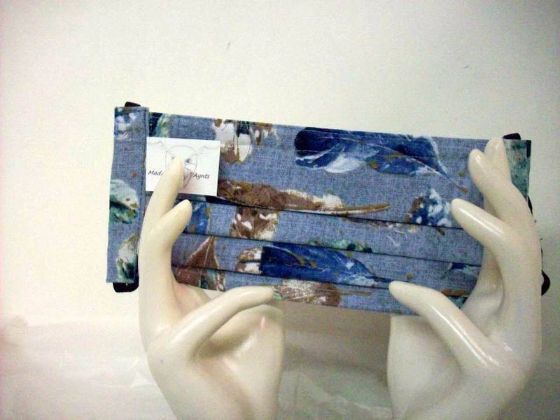 Face Masks Handmade accordion pleated Mask interfacing filter Feather 2 - Image 2 of 2