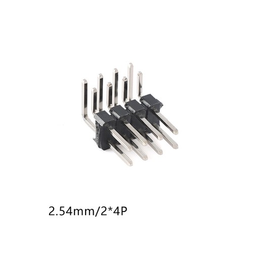 2.54mm Male PCB Single/Double Row Righ Angle Pin Header Strip Connector 2P~40Pin - Picture 4 of 24