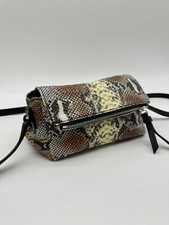 CALVIN KLEIN Argo patta testurizzata serpente stampa pitone tracolla piccola donna