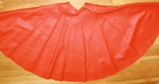 Vintage 1950s circle skirt red felt rockabilly