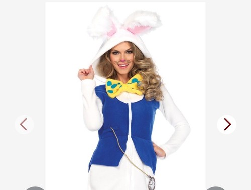 White Rabbit Mad hatter Alice Wonderland Leg Avenue Halloween Adult ...