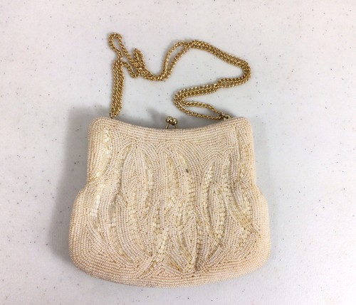 Antique Beaded Evening Bag Clutch