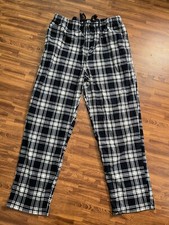 Nautica Men s Sleepwear Pants Plaid White / Blue Size L Large