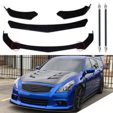 For Infiniti G37 X Sedan Front Bumper Lips Spoiler Splitterstrut Rods Body Kits