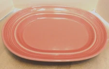 Vintage Signature Housewares Carnivale Stoneware Oval Serving Platter 1950's