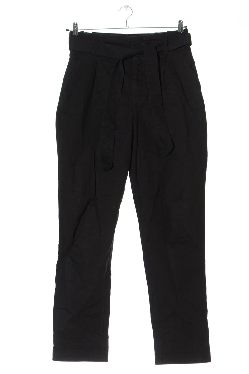 H M Pantalon taille haute Dames T 40 noir style d contract eBay