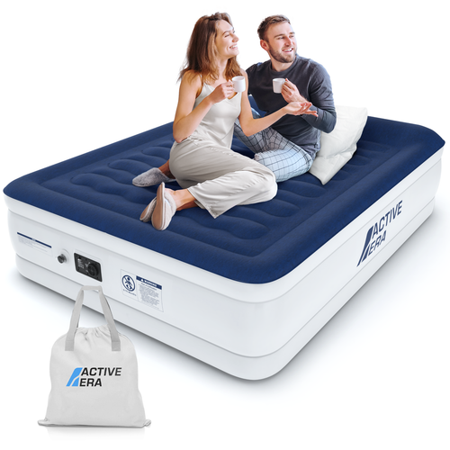 Active Era Luxury King Size Air Bed, Air Mattress with Builtin Pump