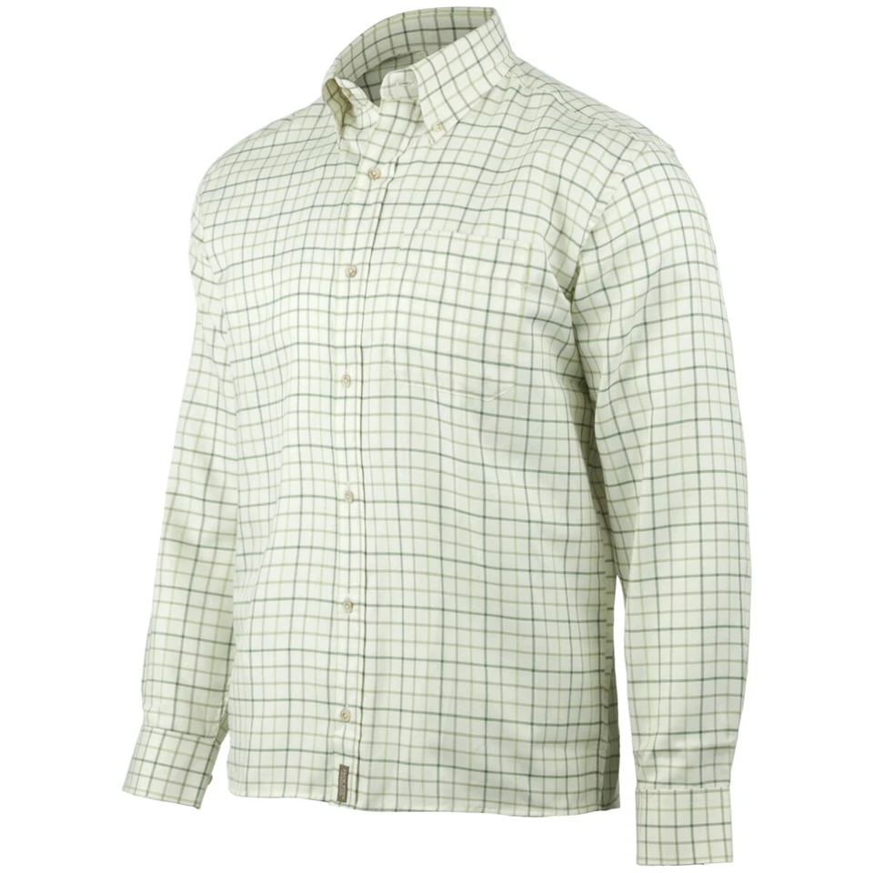 Jack Pyke Countryman Comprobar Camisa Manga Larga Formal Trabajo Hombre Verde - Imagen 1 de 1