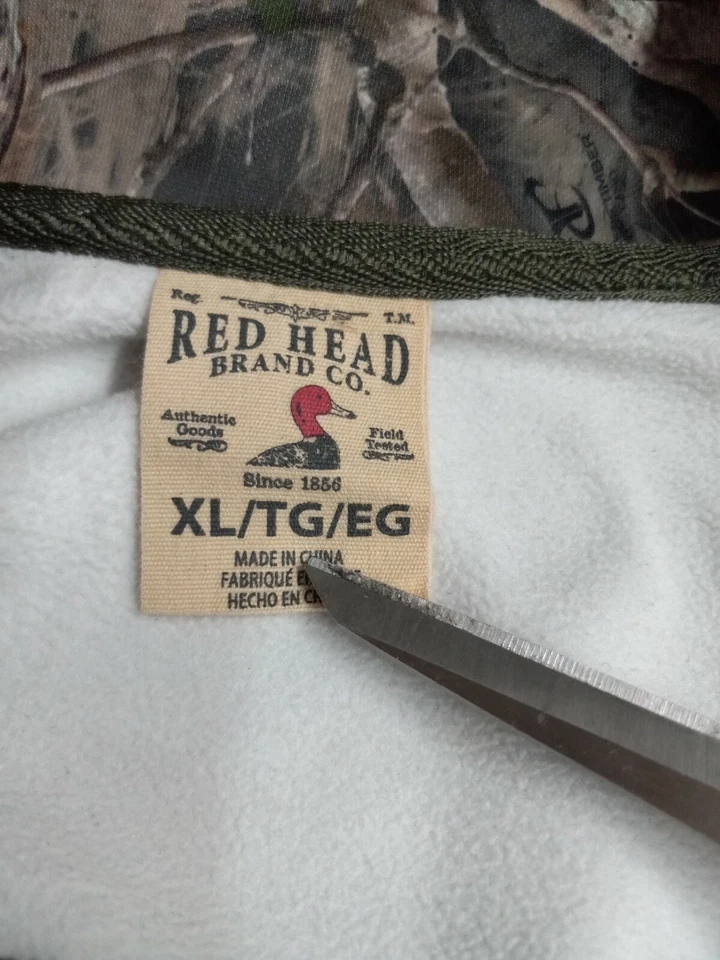 Chaqueta Camuflada Juvenil Pelirroja Talla XL Cremallera Completa Múltiples Bolsillos con Cremallera Foto 2 de 3