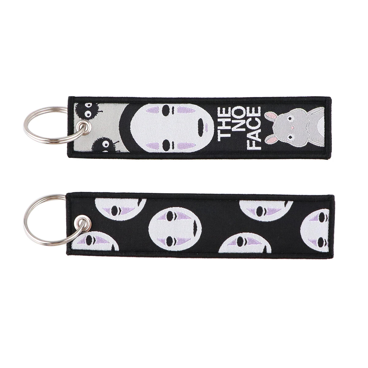 Spirited Away Kaonashi No Face Ghost Embroidered Double Sided Key Tag ...
