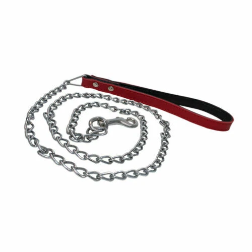 Laisses rouges pour petits chiens en cuir pour chien