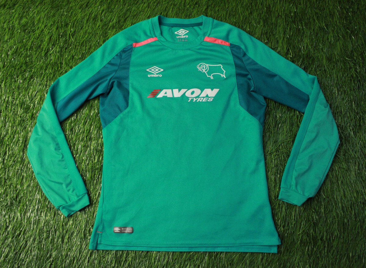 DERBY COUNTY 2017-2018 FOOTBALL SHIRT JERSEY GOALKEEPER