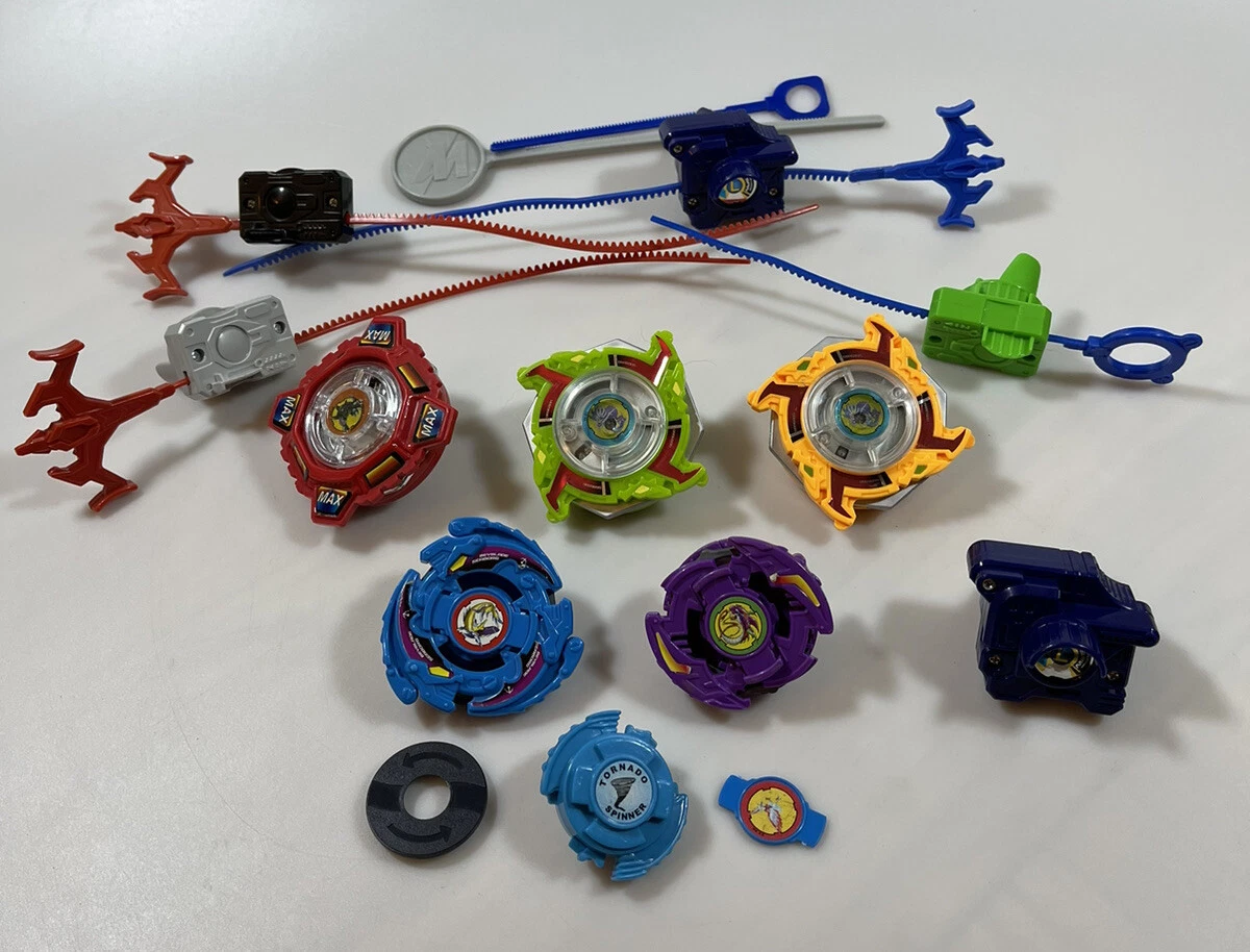 2003 Beyblade Draciel Fortress Purple Stadium 6 Beyblades