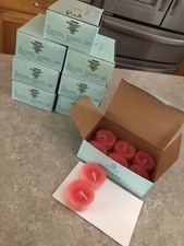Partylite Watermelon Tealights (92) NEW! V04242 writing on one box