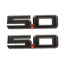 2Pc 2024 - 2025 5.0 Fender Emblem Nameplate Badge Bronze Black New PR3Z-16228-C