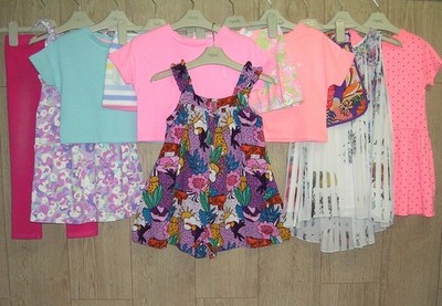Next Joules Tu etc Mädchen Sommer Paket Kleid Tops Shorts Alter 3-4 104 cm
