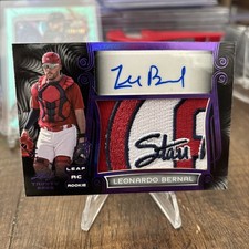 23Leaf Trinity Patch Auto Leonardo Bernal #PA-LB1 Black Spectrum Purple 1/1 RPA